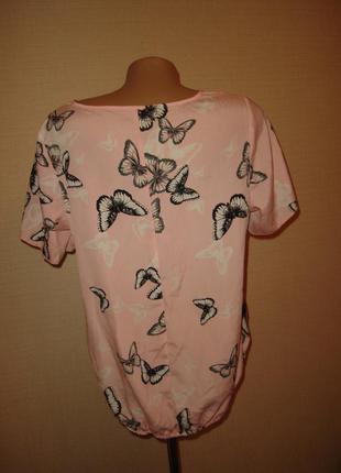 Блузка, футболка р 14 с бабочками5 фото