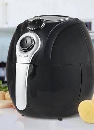 Домашняя фритюрница электрическая без масла domotec ms-3220 1300 вт 4, 5 л, фритюрницы без масла zs-31