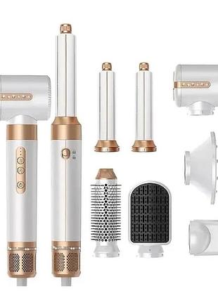 Фен-стайлер для волос 7 в 1 белый
