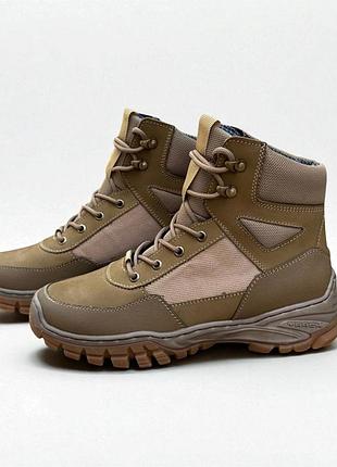 Военные женские зимние берцы из кожи. 36-49р койот. рассчитаны на тяжелую погоду! dszf-2152