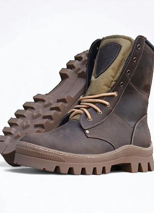 Мужские летние берцы ботинки. 36-48р коричневые. прочные и удобные! mslm-1007 37