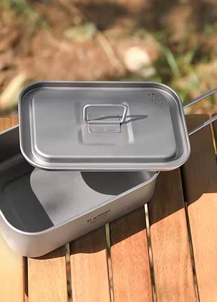 Ланч бокс из титана ti artisan 800 мл + чехол