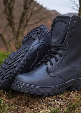 Военные женские тактические берцы зимние. 36-48р черные. из натуральной кожи! mszf-2104