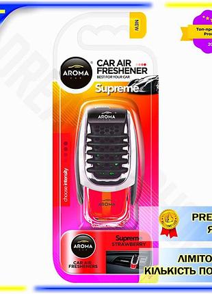 Dm ароматизатор aroma car спецификация 2.2 supreme slim strawberry жидкий 7мл для автомобиля клубничны spe|lz