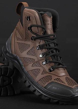 Черевики демісезонні талан коричневі +27 -10 мембрана шнурівка на петлях зносостійка підошва розм dm-11