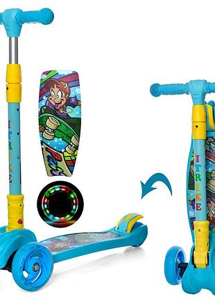 Самокат jr 3-060-11 голубой one size