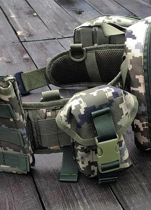 Разгрузочный ремень рпс + 4 подсумока для тактического снаряжения ve-33