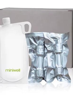 Фильтр для воды miniwell l630 на 2000 л 2 шт + фирменная гибкая бутылка
