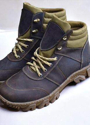 Берцы летние мужские тактические ботинки. 36-48р коричневые. гидрофобная кожа! mslm-1033 38