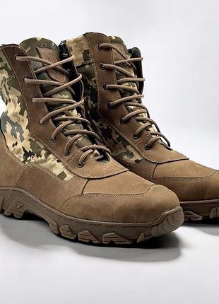 Кожаные летние берцы женские ботинки тактические. 36-50р койот. подладка - тактическая сетка! mblf-2156