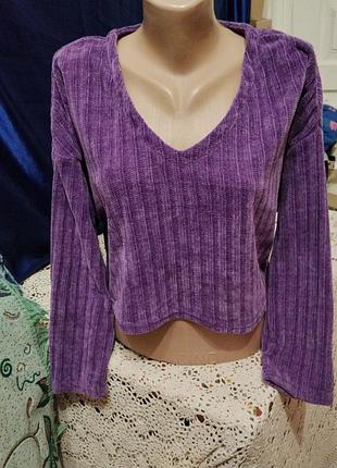 Теплий топ рубчик