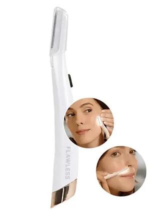 Триммер-эпилятор женский flawless dermaplane glo, эпилятор для интимных зон