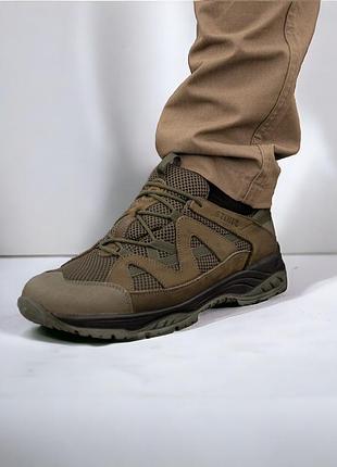 Тактичні літні кросівки. 36-46р олива. гідрофобна натуральна шкіра! stlm-1019