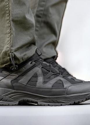 Тактичні літні кросівки. 36-46р чорні. 100% натуральна шкіра! stlm-1020