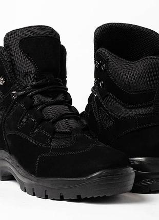 Шкіряні демісезонні чоловічі берці тактичні. 39-46р чорні. для важких погодних умов! 45dm-1005