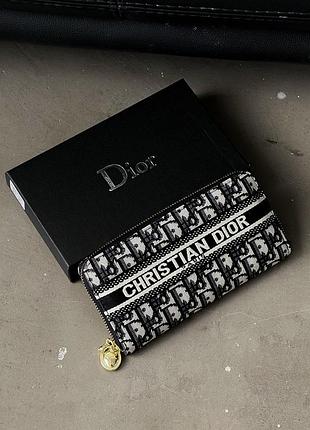 Топ товар кошелек dr диор большая надпись текстиль серый есть | elitehome