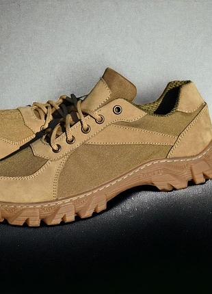 Кроссовки женские летние тактические. 36-48р койот. натуральная гидрофобная кожа! mslf-2136 48