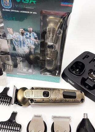 Машинка для стрижки волос и бритья vgr 6 в 1 v-095, качественная машинка zc-692 для стрижки