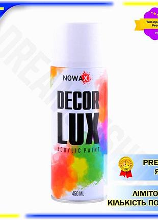 Dm фарба акрилова nowax специфікація 2.2 spray 450мл білий матовий для автомобілів та меблів захисне п spe|lz