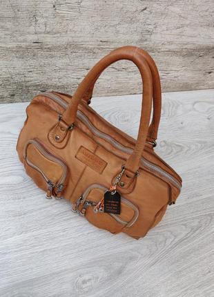 Axel david vintage кожаная сумка  100% высококачественная натуральная кожа7 фото