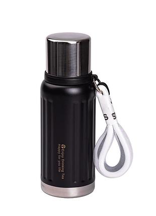 Вакуумный термос enjoy 600мл черный из нержавеющей стали для горячих и холодных напитков спортивный терм dm-11