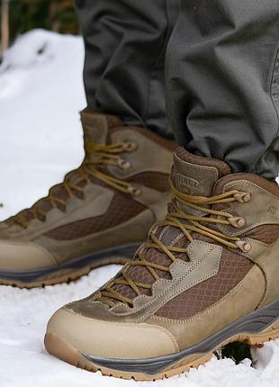 Кожаные демисезонные мужские берцы тактические. 36-46р койот. натуральная гидрофобная кожа! stdm-1027