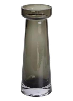 Ваза цилиндр для цветов 25.5 см т-образная стеклянная ваза 800 мл черная hp-10-35