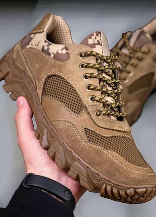 Летние тактические кроссовки. 36-49р койот. специальная трекинговая подошва! dslm-1037 38