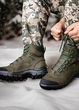 Шкіряні демісезонні жіночі берці тактичні. 36-40р олива. теплі та зручні! 45df-2107