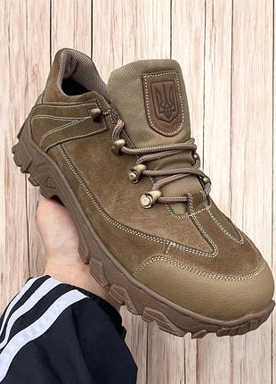 Зимние женские тактические кроссовки. 36-50р койот. из натуральной кожи! mbzf-2124