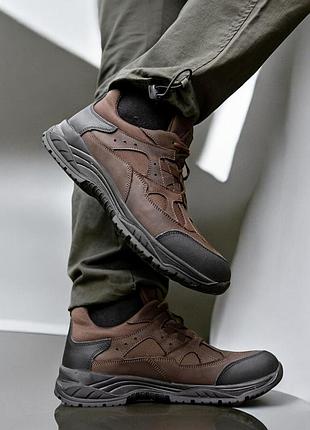 Кроссовки мужские зимние тактические. 40-46р коричневые. легкие и удобные! stzm-1028