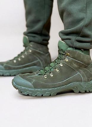 Берці жіночі зимові тактичні. 36-50р олива. з натуральної шкіри! mbzf-2121