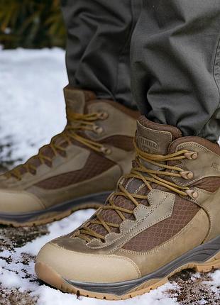 Кожаные демисезонные женские берцы тактические. 36-46р койот. натуральная гидрофобная кожа! stdf-2127