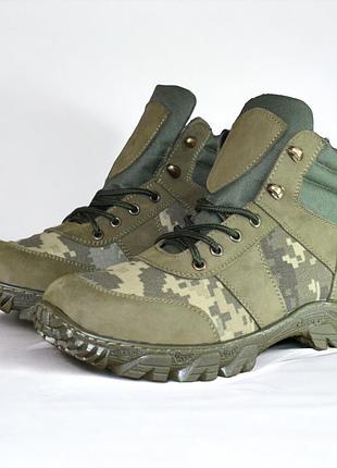 Берцы летние мужские тактические ботинки. 36-48р олива+пиксель. удобные и долговечные! mslm-1030 40