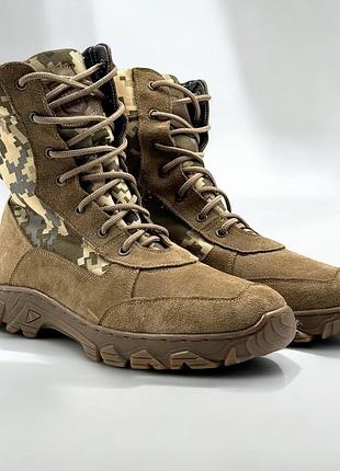 Кожаные демисезонные женские берцы тактические. 36-50р койот. полностью натуральная кожа! mbdf-2136