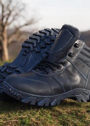 Мужские зимние тактические берцы. 36-48р черные. специальная трекинговая подошва! mszm-1027