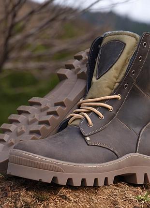 Военные женские тактические берцы зимние. 36-48р коричневые. специальная трекинговая подошва! mszf-2107