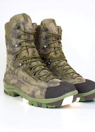 Берцы демисезонные мужские тактические. 36-47р олива+пиксель. усиленный носок и пятка! stdm-1010