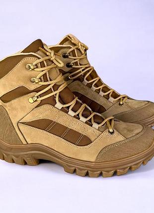 Мужские тактические зимние берцы. 36-49р койот. из натуральной кожи! dszm-1016