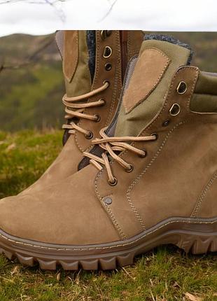 Чоловічі зимові тактичні берці. 36-48р койот. 100% натуральна шкіра! mszm-1026