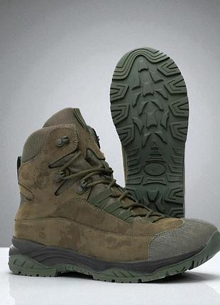 Военные мужские демисезонные берцы из кожи. 36-46р олива+пиксель. легкие и теплые! stdm-1074 41