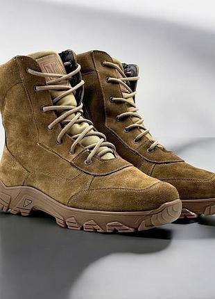 Кожаные летние берцы женские ботинки тактические. 36-50р койот. легкие и удобные! mblf-2157