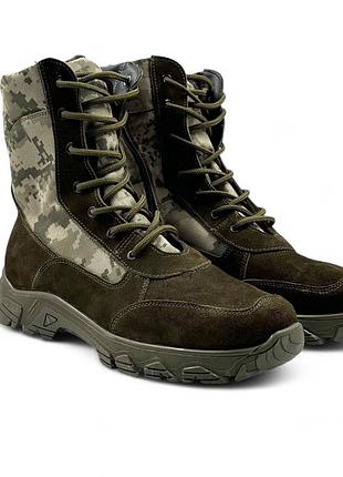 Шкіряні зимові жіночі берці тактичні. 36-50р олива. розраховані на важку погоду! mbzf-2137