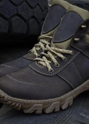 Чоловічі демісезонні тактичні берці. 36-48р коричневі. посилений носок та п'ята! msdm-1032
