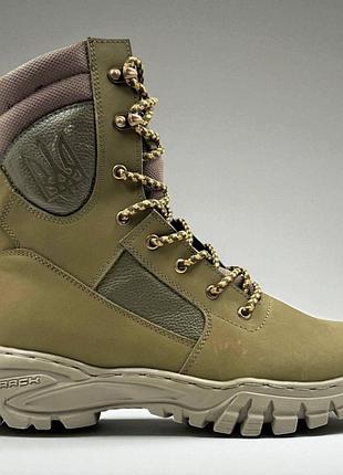 Кожаные летние берцы ботинки тактические. 36-49р олива. подкладка - 3д сетка! dslm-1050 49