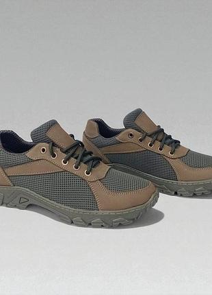 Мужские летние тактические кроссовки. 36-48р олива. легкие и удобные! mslm-1053 46