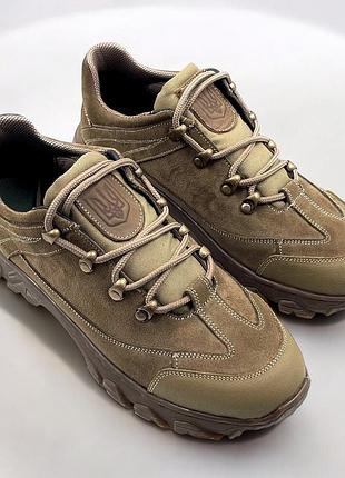 Демисезонные мужские тактические кроссовки. 36-50р койот. гидрофобная натуральная кожа! mbdm-1028