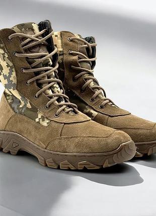 Кожаные летние берцы женские ботинки тактические. 36-50р койот. выдерживают постоянные нагрузки! mblf-2154