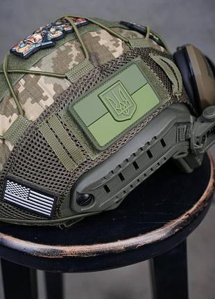 Каска военная кевlar fast nij iiia масло размер m 52-57 см l 57-64 см с креплением picatinny ve-33