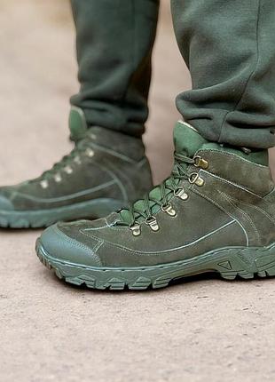 Берцы мужские демисезонные тактические. 36-50р олива. из натуральной кожи! mbdm-1021